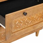 vidaXL Buffet 3 Pièces Marron 60 x 33 x 75 cm bois de manguier massif