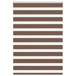 vidaXL Store zèbre marron 110x150cm largeur du tissu 105 9cm polyester