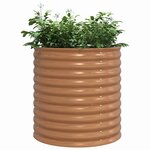 vidaXL Jardinière surélevée Marron 80 x 80 x 81 cm Acier