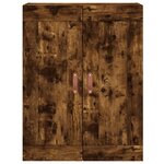 vidaXL Buffet haut Chêne fumé 69 5x34x180 cm Bois d'ingénierie