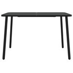 vidaXL Ensemble à manger de jardin 7 Pièces anthracite acier