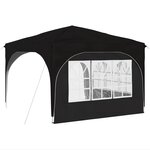 vidaXL Tente de fête pop-up 290 x 290 x 245 cm Noir