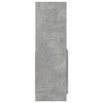 vidaXL Buffet haut gris béton 92x33x100 cm bois d'ingénierie