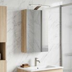 vidaXL Armoire Miroir de Salle de Bain Chêne Sonoma 30 x 10 5 x 50 cm