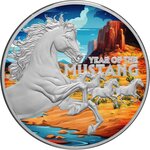 Pièce de monnaie en Argent 1 Dollar g 31.1 (1 oz) Millésime 2026 American Lunar Series MUSTANG