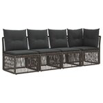 vidaXL Ensemble de canapé de jardin 12 Pièces Gris et Gris foncé