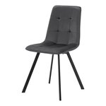 Lot de 4 chaises de salle à manger moderne design robuste 89 x 44 x 54 cm gris foncé 03_0009841