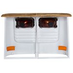 vidaXL Buffet Bois de manguier massif Forme de camion Blanc