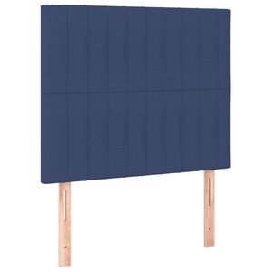 vidaXL Têtes de lit 2 Pièces Bleu 100x5x78/88 cm Tissu