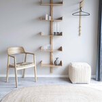 Tapis ovale en jute naturel 140 x 200 cm