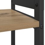 vidaXL Bibliothèque chêne artisanal 40 x 30 x 83 cm Bois d'ingénierie