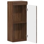 vidaXL Armoire murale de salle de bain avec étagère TULUM Chêne brun