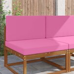 vidaXL Coussin de canapé d'extérieur 2 Pièces Rose Polyester