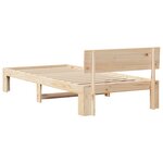 vidaXL Cadre de lit avec tête de lit 100x200 cm en bois de pin massif