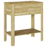 vidaXL Support de Plante Marron 85 x 46 x 94 cm Pin imprégné