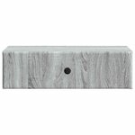 vidaXL Table d'appoint murale Sonoma gris 59 x 34 5 x 17 cm