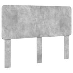 vidaXL Cadre de lit Gris Béton 150 x 200 cm Bois de pin massif