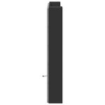 vidaXL Armoire tête de lit avec LED noir 120x16 5x103 5 cm