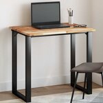 vidaXL Dessus de table rectangulaire 80x60x2 cm bois massif d'acacia
