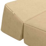 vidaXL Canapé-lit pliable Vert Gris 120 x 60 x 49 cm Tissu