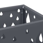 vidaXL Porte-parapluies Anthracite Métal Standard Décoratif Cubique