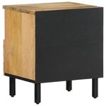 vidaXL Tables de chevet 2 Pièces 40x33x46 cm Bois de manguier solide