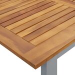 vidaXL Ensemble de salle à manger de jardin 7 pièces en bois d'acacia et métal