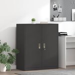 vidaXL Armoire de rangement Noir 90 x 40 x 105 cm Acier