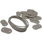 Nature Kit de fixation pour clôture de jardin 27 Pièces Gris