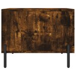 vidaXL Tables basses 2 Pièces chêne fumé 50x50x40 cm bois d'ingénierie