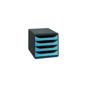 Module De Classement Big Box 4 Tiroirs Iderama - Turquoise - Exacompta