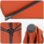 vidaXL Parasol de jardin avec base 270 x 270 cm Polyester