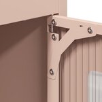 vidaXL Buffet haut rose 68x39x123 cm acier