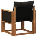vidaXL Sofa de milieu extérieur Bois d'Acacia Massif Naturel