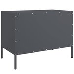 vidaXL Meuble TV anthracite 68x39x50 5 cm acier
