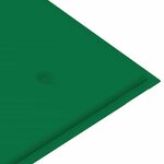 vidaXL Banc de jardin 2 places avec coussin 120 cm Bois d'eucalyptus
