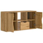 vidaXL Meuble TV avec tiroir ODDA 79x24x40 cm bois massif pin