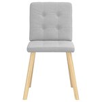 vidaXL Chaises à manger lot de 2 gris nuage tissu