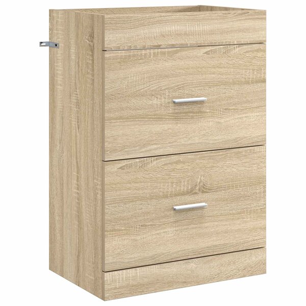 vidaXL Meuble sous lavabo de salle de bain Chêne Sonoma