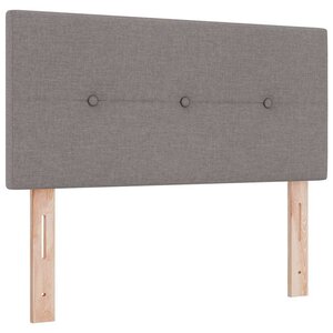 vidaXL Tête de lit avec tête de lit Taupe 90 cm tissu