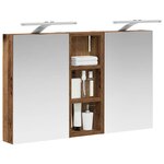 vidaXL Ensemble de Meubles de Salle de Bain 3 Pièces 80 x 10 5 x 50 cm