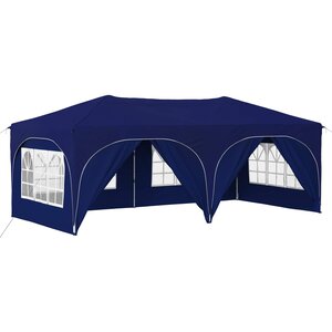 vidaXL Tente de fête pop-up 575 x 288 x 245 cm Bleu Tissu Oxford