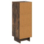 vidaXL Armoire à tiroirs Chêne fumé 33 x 34 5 x 90 cm