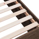 vidaXL Cadre de lit chêne marron 140x200 cm bois d'ingénierie