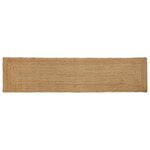 vidaXL Tapis de zone Beige 60 x 250 cm Jute