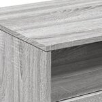 vidaXL Table basse avec lumières LED sonoma gris 90x49x40 cm
