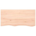 vidaXL Étagère murale 100x50x2 cm bois de chêne massif non traité