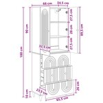vidaXL Ensemble de Meubles 2 Pièces Sonoma gris 66 x 34 5 x 90 cm