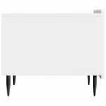 vidaXL Table basse Blanc brillant 49 x 50 x 42 cm Bois d'ingénierie
