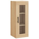 vidaXL Buffet haut Chêne sonoma 34 5x34x180 cm Bois d'ingénierie